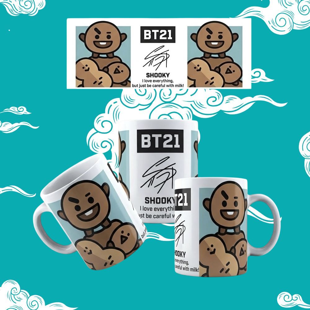 Taza BT21 Modelo Shooky